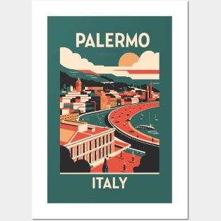 A Vintage Travel Art of Palermo - Italy Posters and Art